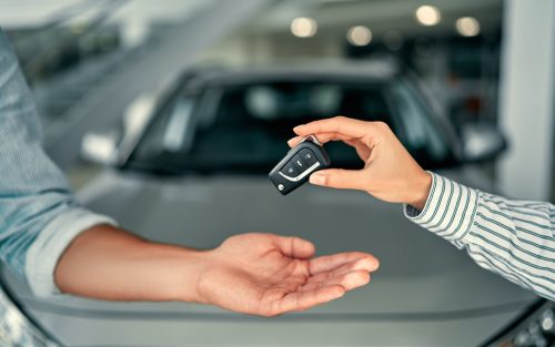 hand over car keys