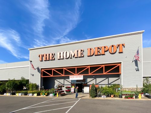 Outside of Home Depot