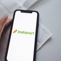 instacart logo on phone