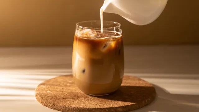 milk and coffee