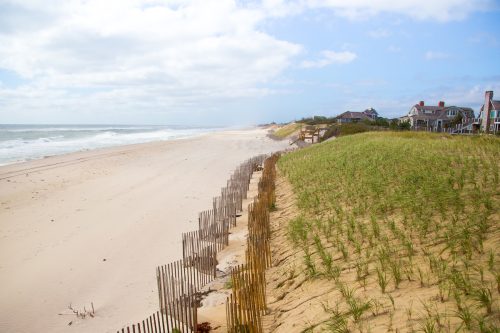 Landscape of southampton beach at Long Island, New York
