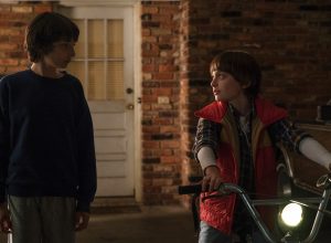 Finn Wolfhard and Noah Schnapp on "Stranger Things" season 1