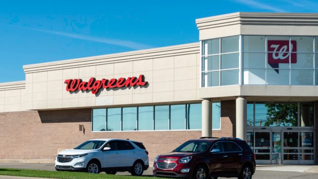 The Walgreens on Rochester Road in Rochester Hills, Michigan. Walgreens was founded in 1901 in Chicago, Illinois and has grown to over 8000 locations and is the largest chain of drugstores in the United States.