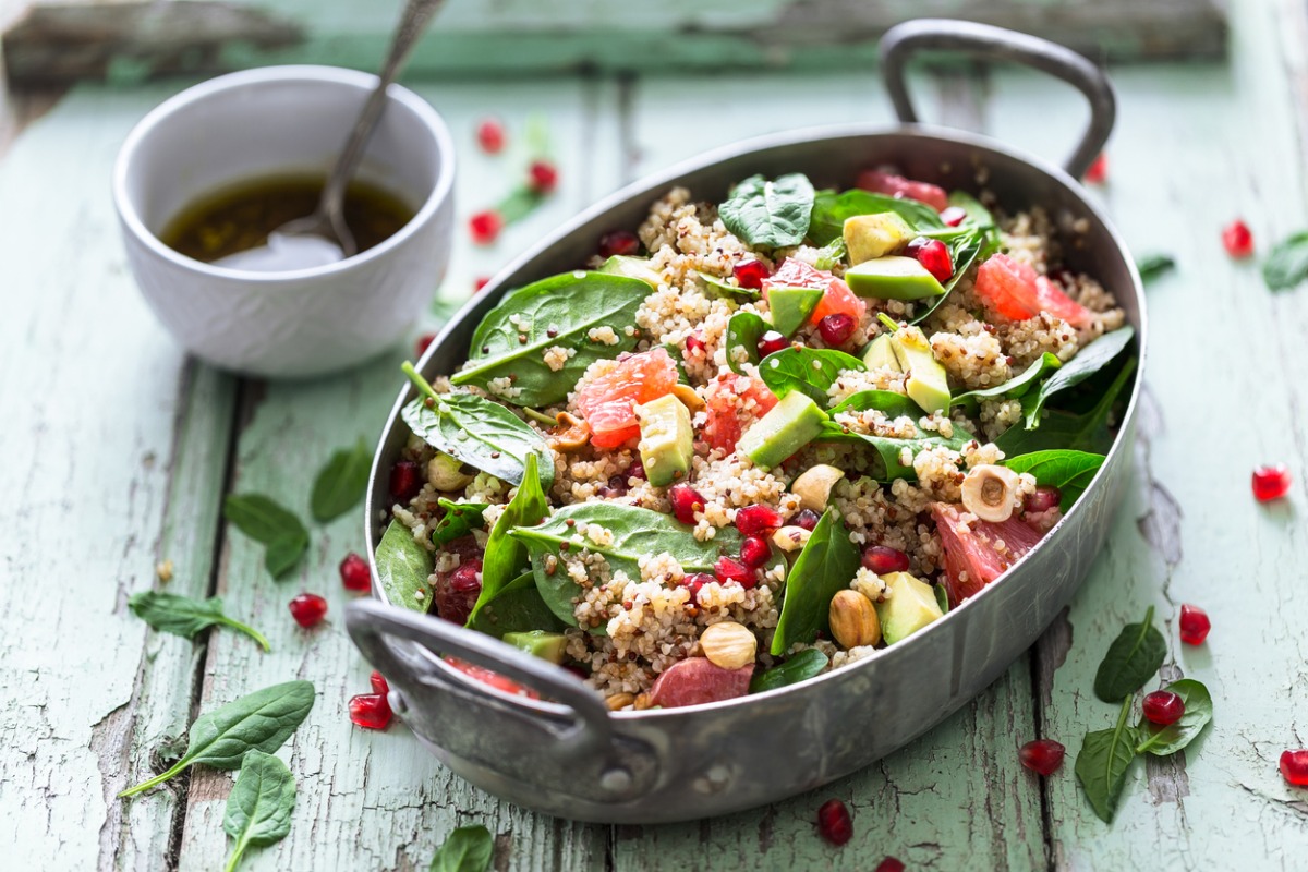 winter salad with quinoa
