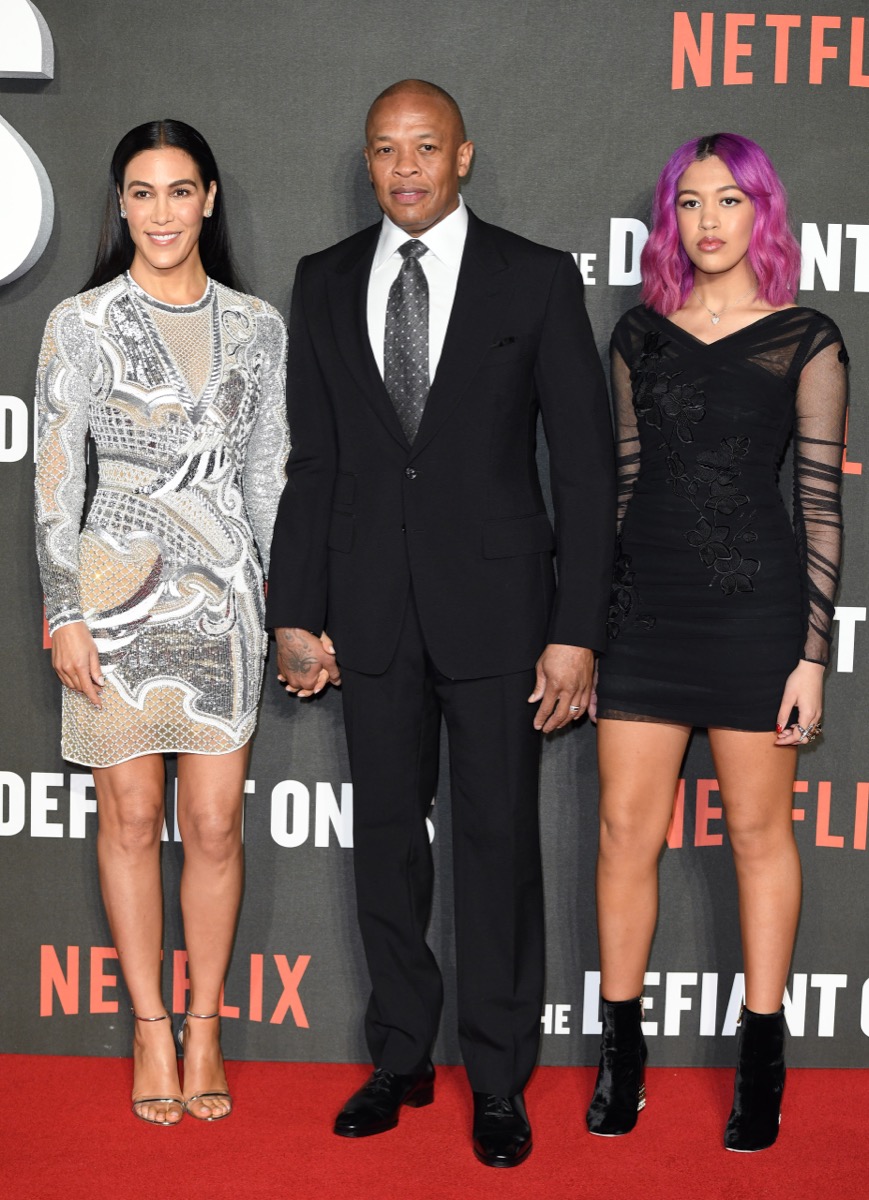 Dr. Dre with wife and daughter