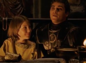 Spencer Treat Clark and Joaquin Phoenix in Gladiator