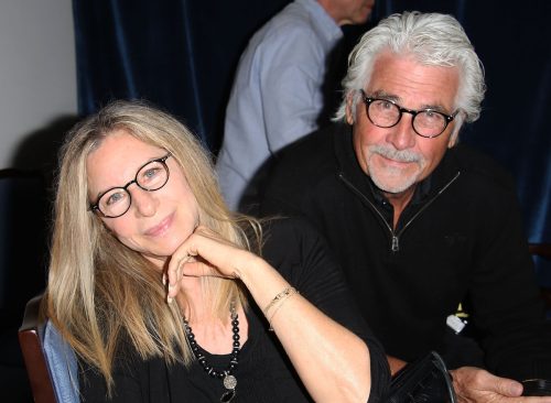 Barbra Streisand and James Brolin at the East Hampton premiere of "And So It Goes" in 2014