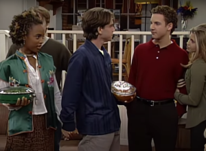 Trina McGee, Rider Strong, Ben Savage, and Danielle Fishel on "Boy Meets World"