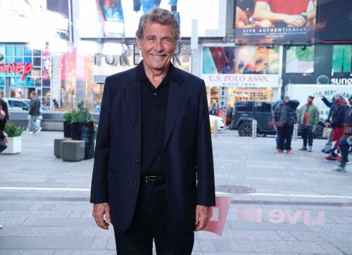 James Brolin visiting "Extra" at The Levi's Story Times Square in 2019