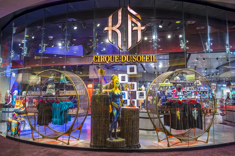 A Cirque du Soleil gift shop for the KA show in Las Vegas