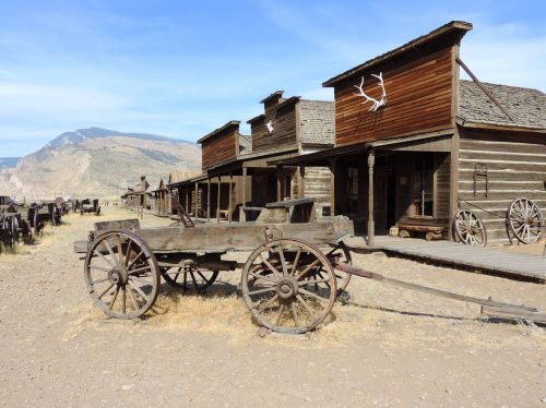 Old West Town village in Cody Wyoming.
