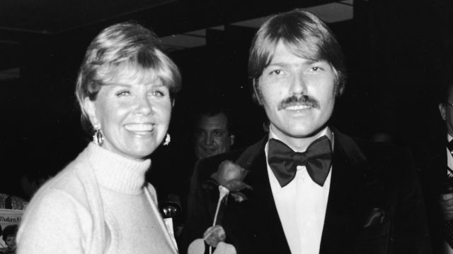 Doris Day and Terry Melcher at the Thalians Ball benefit in 1974