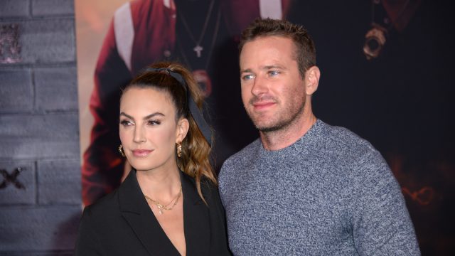 Elizabeth Chambers and Armie Hammer at the premiere of "Bad Boys for Life" in 2020