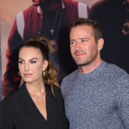 Elizabeth Chambers and Armie Hammer at the premiere of "Bad Boys for Life" in 2020