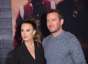 Elizabeth Chambers and Armie Hammer at the premiere of "Bad Boys for Life" in 2020