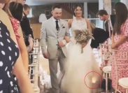 ​​Video Shows Bride's Gown Catching Fire Twice Without Her Even Noticing