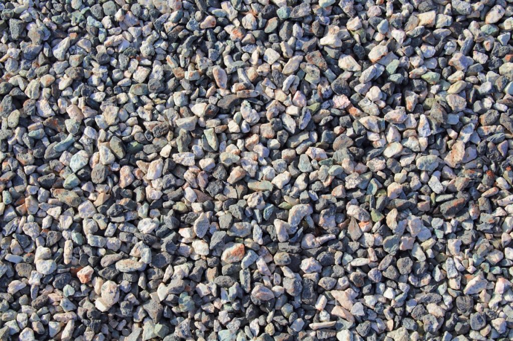 Small colored gravel. Close-up. Background. Texture.