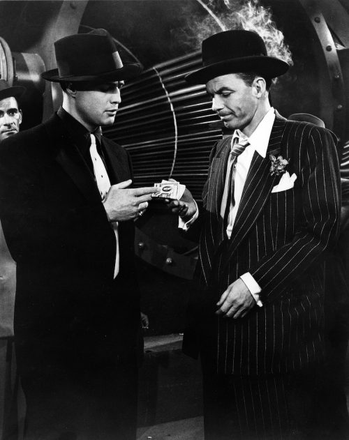 Marlon Brando and Frank Sinatra in 