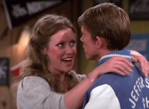 Linda Purl and Ron Howard on "Happy Days"