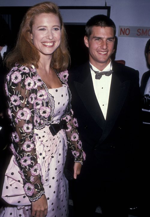 Mimi Rogers and Tom Cruise at a 1989 Academy Awards after-party