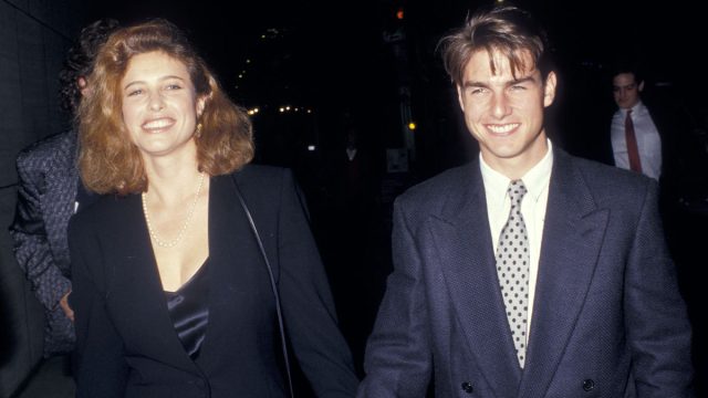 Mimi Rogers and Tom Cruise at the premiere of "Someone to Watch Over Me" in 1987