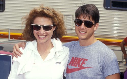 Mimi Rogers and Tom Cruise at the Sixth Annual Pocono Sports Car Grand Prix in 1987