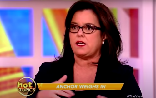 Rosie O'Donnell hosting "The View" in 2015