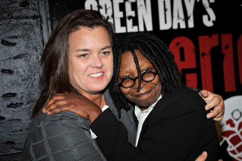 Rosie O'Donnell and Whoopi Goldberg at opening night of Green Day's "American Idiot" on Broadway in 2010