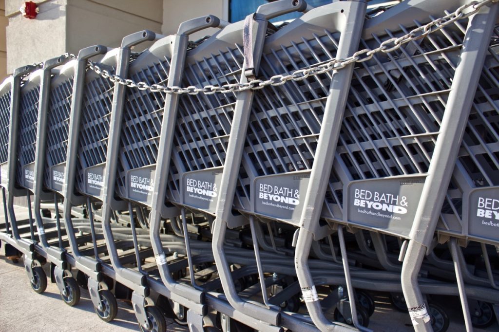 bed bath and beyond shopping carts