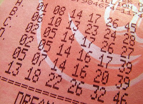 numbers on a lottery ticket