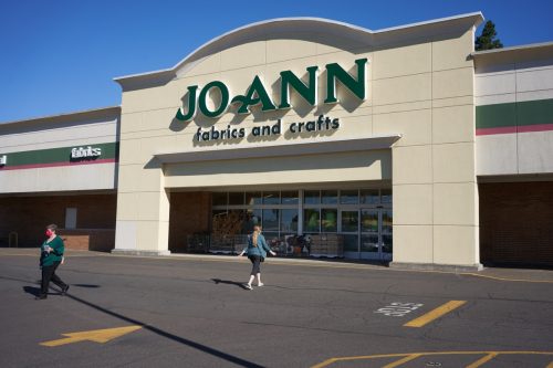 walking into jo-ann fabrics store