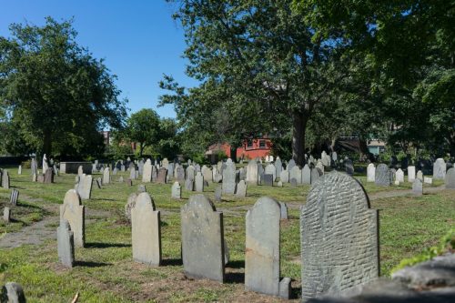 Old Burying Point Cemetery in Salem Massachusetts