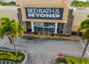 aerial shot of bed bath and beyond