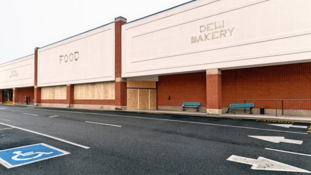 grocery store closed