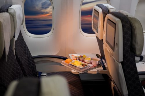 Meal on the plane
