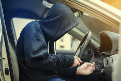 car thief steals car