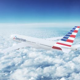 american airlines in flight