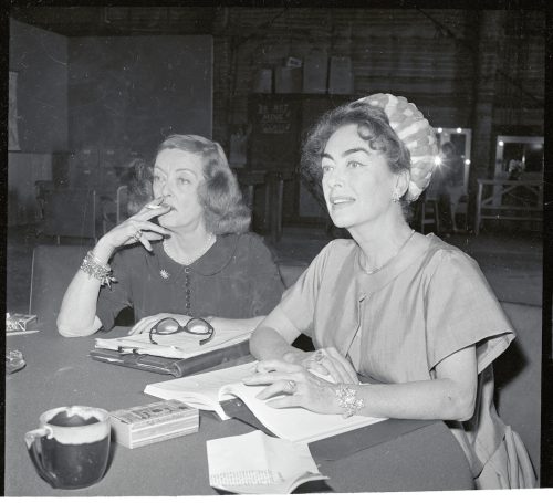 Bette Davis and Joan Crawford rehearsing for "What Ever Happened to Baby Jane?"