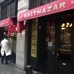Balthazar restaurant in New York City photographed in 2003