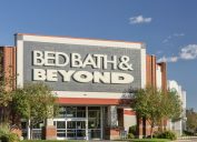 A storefront of a Bed Bath & Beyond location