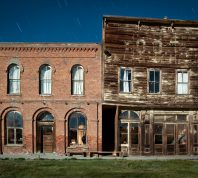 An old hotel in the ghost town of Bodie, California