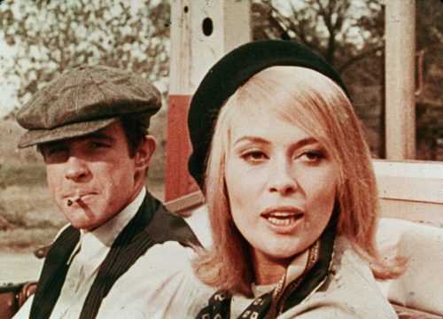 Warren Beatty and Faye Dunaway in "Bonnie and. Clyde"