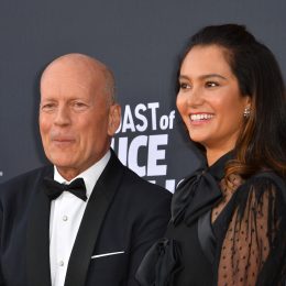 Bruce Willis and Emma Heming Willis at the Comedy Central Roast of Bruce Willis in 2018
