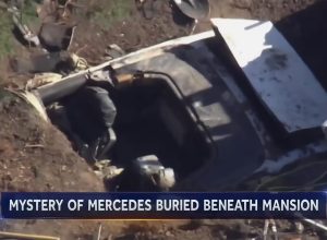 Video Shows Car Reported Stolen in 1992 Buried in Yard of Multimillion-Dollar Mansion in Mysterious Case