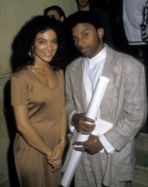 Jasmine Guy and Carl Anthony Payne II at the You Can Do Something About AIDS Celebration to Benefit HIV/AIDS research in 1988