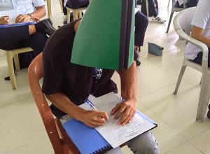 Photos of Students' "Anti-Cheating Hats" During Exams Go Viral