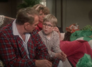 Darren McGavin, Peter Billingsley, and Melinda Dillon in "A Christmas Story"