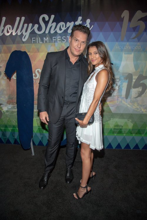 Dane Cook and Kelsi Taylor at the HollyShorts Film Festival in 2019
