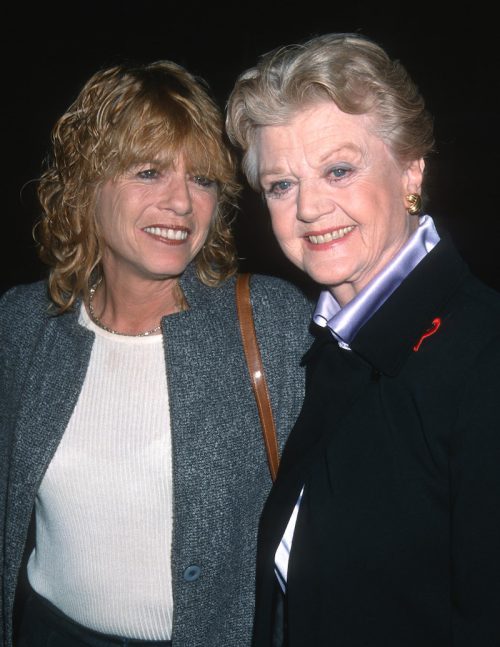 Deidre Shaw and Angela Lansbury at the Golden Apple Awards in 2000