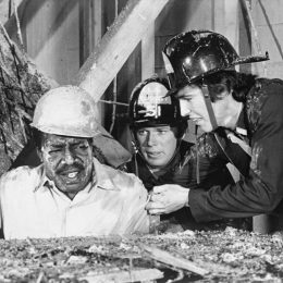 James McEachin, Kevin Tighe, and Randolph Mantooth on "Emergency!" circa 1973